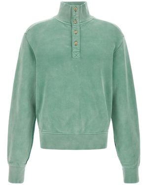 Entire studios Button-Neck Sweatshirt - Green