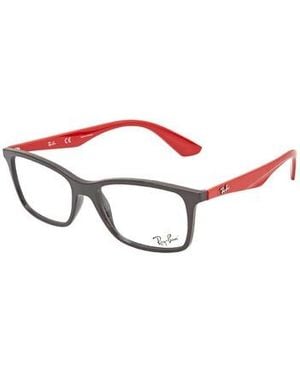 Ray-Ban Rectangular Frame Glasses - Red