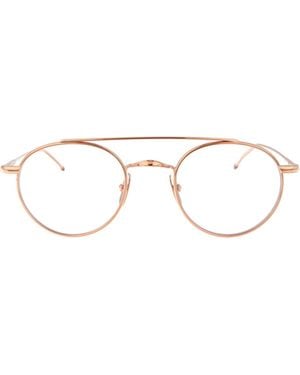 Thom Browne Pantos-Frame Glasses - White