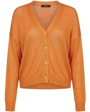 Weekend by Maxmara Minimalist Solid-Color Knit Sweater - Orange