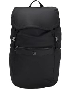BOSS Buckle-Detail Backpack Bag - Black