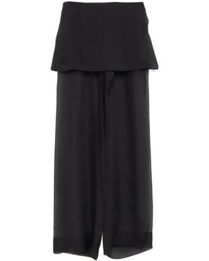 Paloma Wool Sheer Overlay Pants - Black