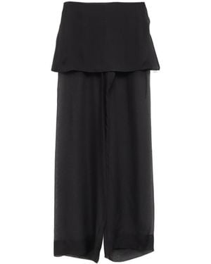 Paloma Wool Sheer Overlay Pants - Black