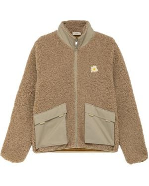 Autry Teddy Edelweiss Zip Jacket - Natural