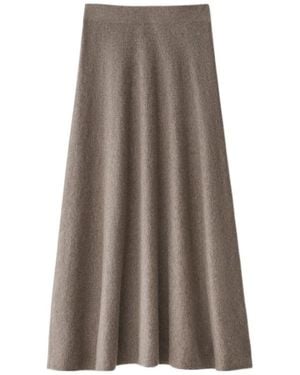 Lisa Yang Flared Skirt - Brown
