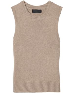Nili Lotan Jamiya Knitted Vest - Brown