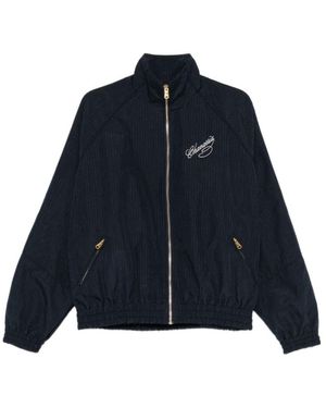 Willy Chavarria Long-Sleeved Zip-Up Jacket - Blue