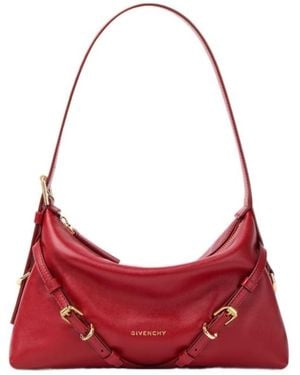 Givenchy Voyou Buckle Detailed Mini Tote Bag - Red