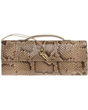 Bottega Veneta Andiamo Clutch - Brown