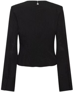 ROTATE BIRGER CHRISTENSEN Long-Sleeve T-Shirt - Black