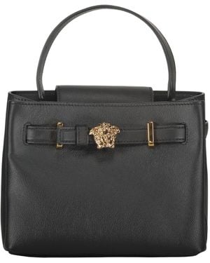 Versace Logo Shoulder Bag - Black