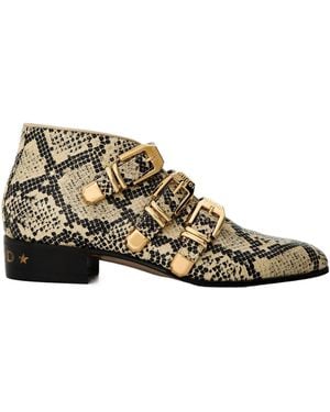 Gucci Print Heeled Ankle Boots - Multicolor
