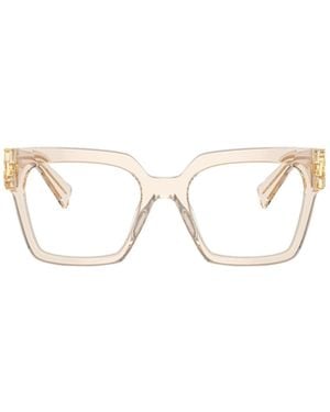 Miu Miu Logo Flat Mirror - White