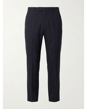 Gucci Embroidery Gabardine Trousers - Blue