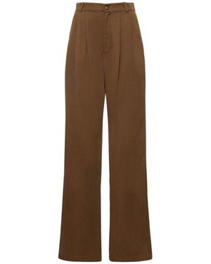 Reformation Mason Tencel Pants - Brown