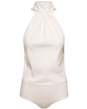 Philosophy Di Lorenzo Serafini Halterneck Sleeveless Top - White