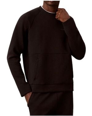 Calvin Klein Performance Double-Knit Sweatshirt - Black