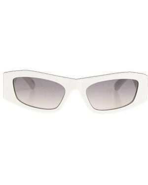 Balenciaga Eyewear Rectangle Frame Sunglasses - White