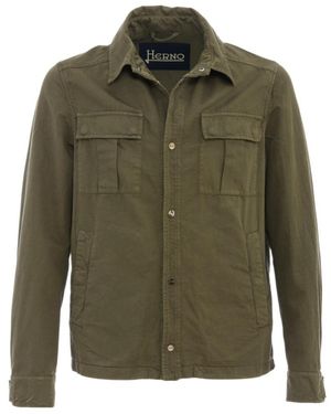 Herno Utility Pocket Shirt - Green