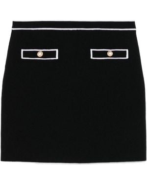 Alice + Olivia Knitted Mini Skirt - Black