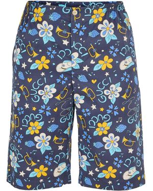 Gucci Printed Shorts - Blue