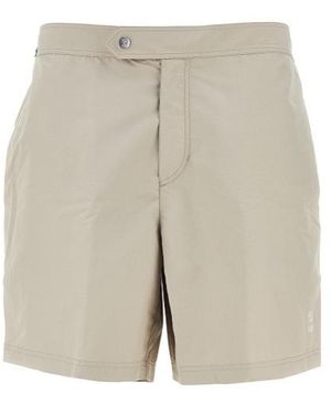 Brunello Cucinelli Adjustable Swim Shorts - Natural