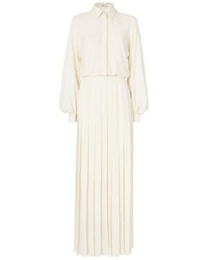 Fendi Ivory Silk Dress - White