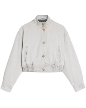 Jil Sander Denim Padded Blouson - White