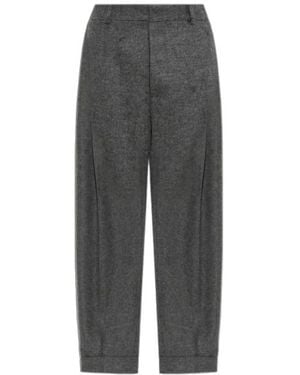 DSquared² Tweed2 Wide-Pleat Trousers - Grey
