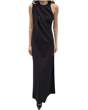 Christopher Esber Pleated Detail Dress - Black