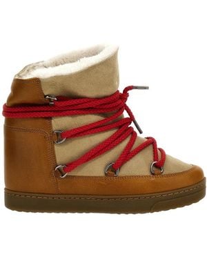 Isabel Marant Nowles Suede Ankle Boots - Brown
