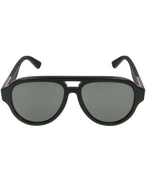 Gucci Eyewear Pilot Frame Sunglasses - White