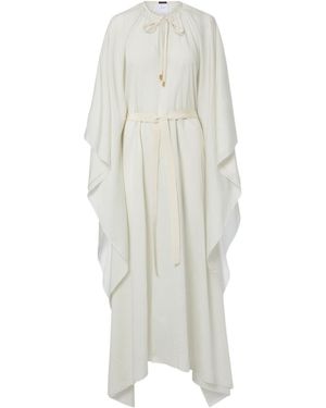 Patou Striped Pattern Dress - White
