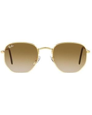 Ray-Ban Hexagonal Frame Sunglasses - Metallic