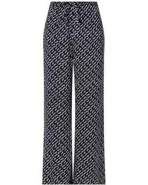Donde Esteban Estrellitas Y Olas Printed Woven Straight-Leg Pants - Gray