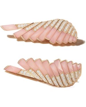 Garrard 18-Karat Rose Diamond Earrings - Pink