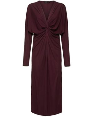 Anine Bing Draped Dress - Purple