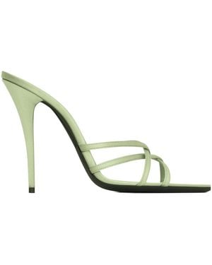 Saint Laurent Pastel Strap Sandals - Metallic