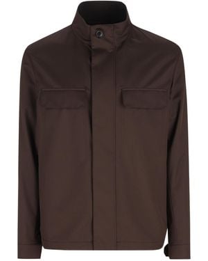 ZEGNA Motorin Field Jacket - Brown