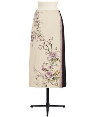 Dior Mid-Length Straight Skirt - Natural