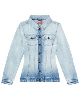 DIESEL Hourglass-Silhouette Denim Jacket - Blue