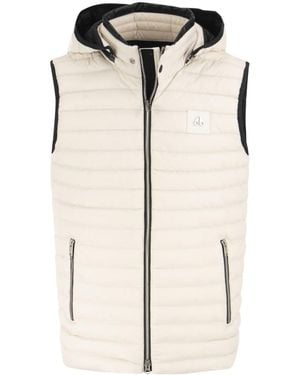 Moose Knuckles Detachable Hood Padded Gillet - Natural