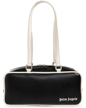 Palm Angels Zippered Shoulder Bag - Black