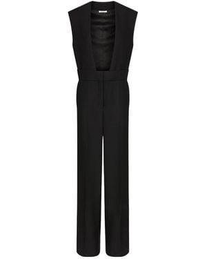 RED Valentino The Ward Formal Virgin Wool Jumpsuit - Black