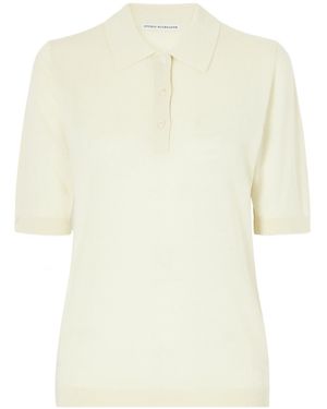 Studio Nicholson Silk-Blend Polo Jumper - White