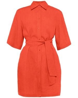 Eres Séducteur Shirt Dress - Red