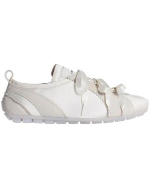 Simone Rocha Ballerina Grip Lace-Up Sneakers - White