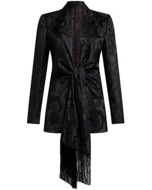 Etro Scarf-Detailed Jacket - Black
