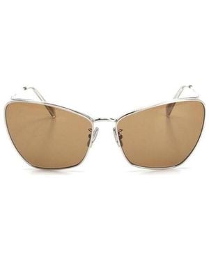 Celine Metal Frame Sunglasses - White