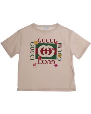 Gucci J S/S T-Shirt Ctn Jersey - Gray